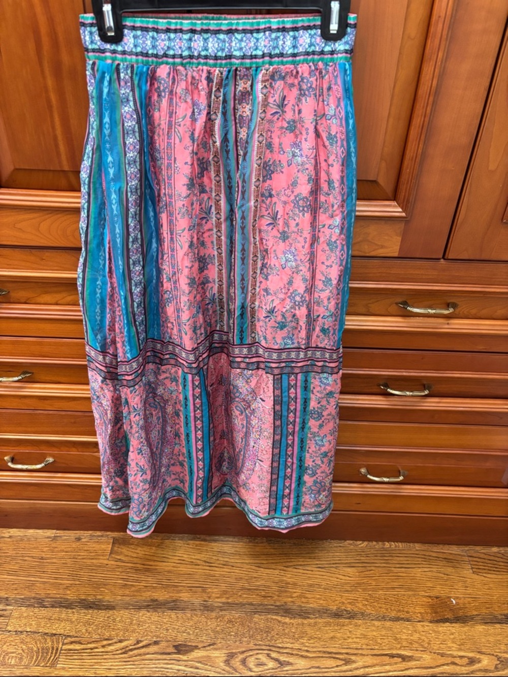 Hale Bob Pink Floral Paisley skirt